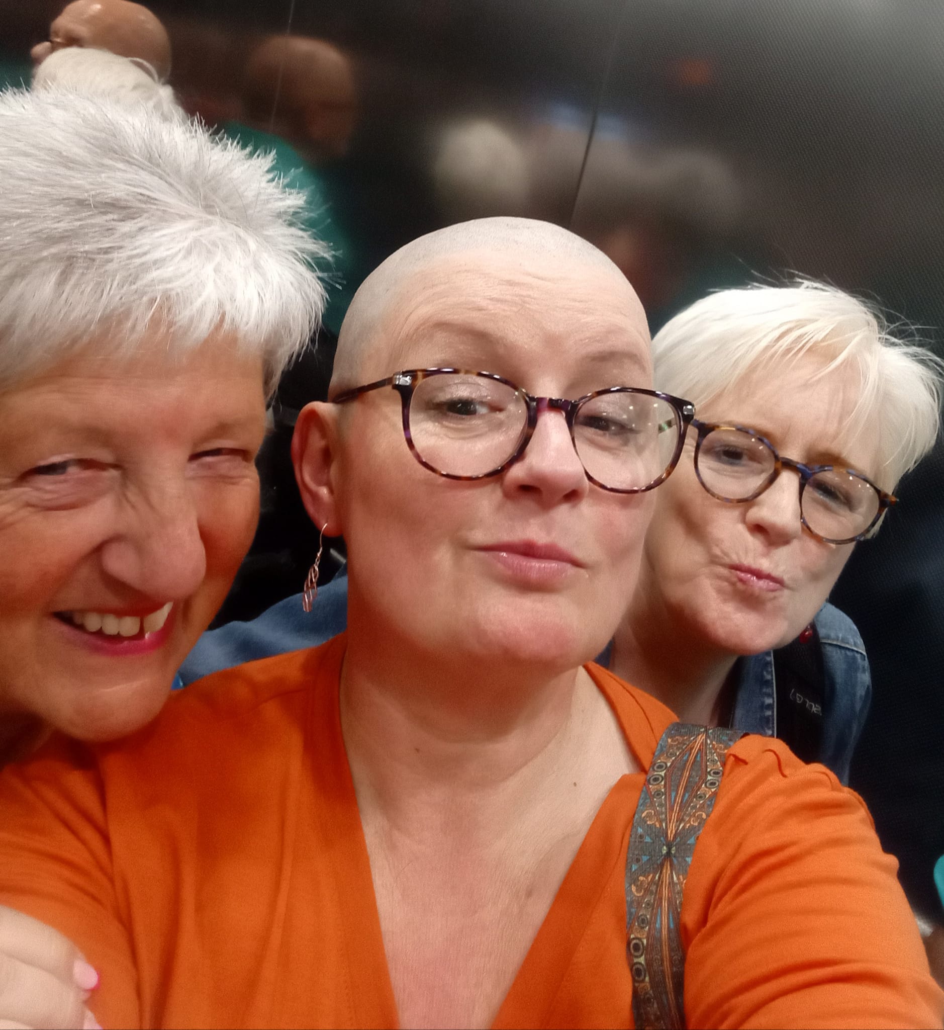 Vicky's head shave in aid of Forty 4 Frankie